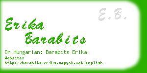 erika barabits business card